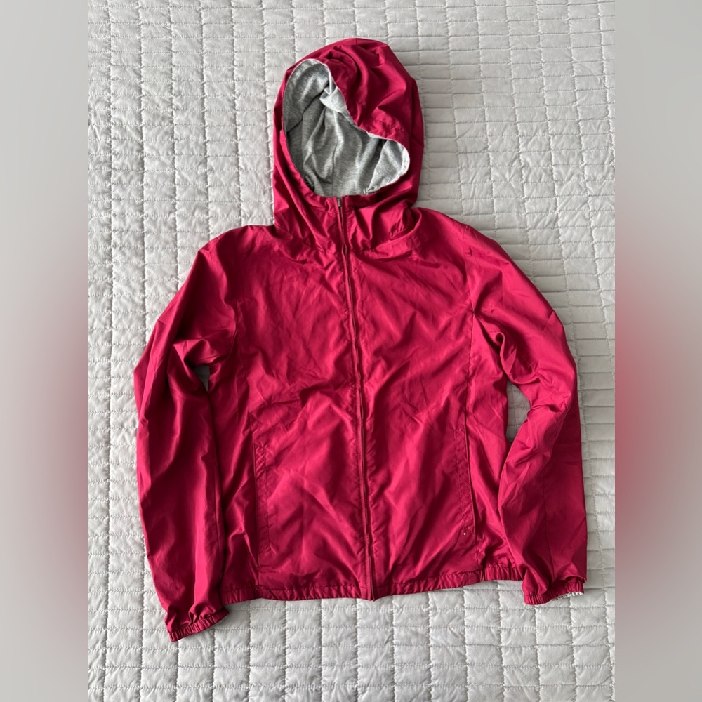 Uniqlo Red / Gray Reversible Hooded Jacket